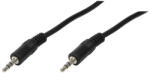 LogiLink Audiokábel, 3, 5 mm-es 3-Pin/M 3, 5 mm-es 3-Pin/M, 0, 2 m (CA1048)