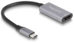 Delock Adapter USB Type-C apa - HDMI anya (DP Alt Mód) 4K 60 Hz HDR és HDCP kiegészítéssel (60020) - flylite