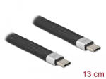 Delock USB 3.2 Gen 2 FPC lapos csík kábel USB Type-C - USB Type-C 13 cm PD 5 A E-Marker (86939) - flylite