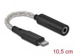 Delock Audio Adapter 8 tus Lightning apa 3, 5 mm 4 tus sztereo jack anya 10, 5 cm (66317) - flylite