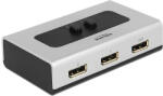 Delock 2 portos manuális, Displayport 1.1-kapcsoló (87668) (87668)