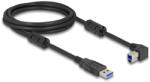 Delock USB 5 Gbps kábel A-típusú apa - B-típusú apa 90 balra hajlítva 2 m (81101) - flylite