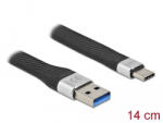 Delock USB 3.2 Gen 1 FPC lapos csík kábel USB A-típusú - USB Type-C 14 cm PD 3 A (86938) - flylite