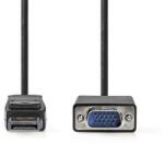 Nedis VGA - Displayport kábel 1080p, 2m (CCGL37301BK20) (CCGL37301BK20)