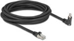 Delock GigE kamera kábel RJ45 apa 45 -ban elcsavart és 90 -ban hajlított szögekkel - RJ45 apa Cat. 6 S/FTP 5 m fekete (80920) - flylite