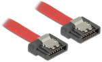 Delock kábel SATA FLEXI 6 Gb/s 70 cm vörös fém (83836) - flylite
