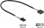Delock Kábel USB 2.0-s csatlakozóhüvellyel, 2, 54 mm, 4 tű a USB 2.0-s csatlakozóhüvellyel, 2, 54 mm, 10 tű, 30 cm (83025) - flylite