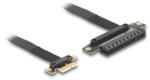 Delock Riser kártya PCI Express 3.0 x1 x1 apa x8-as bővítőhelyre, 30 cm-es kábellel (81496) - flylite