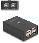 Delock USB 2.0 kapcsoló 2 PC - 4 eszköz (11505) (11505)