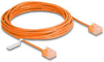 Delock RJ45 hálózati kábel Cat. 6 UTP ultravékony 5 m narancssárga rövid csatlakoztatókkal (80858) (80858)