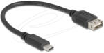 Delock USB 2.0 kábel USB Type-C apa EASY USB Type-A anya, 0, 2 m (81534) - flylite