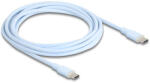 Delock USB 2.0 kábel USB Type-C dugó - dugó PD 3.0 60 W 2, 5 m kék Szilikon (81235) - flylite