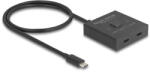 Delock USB 10 Gbps USB Type-C kapcsoló fekete (18911) (18911) - flylite
