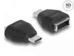 Delock Adapter USB Type-C apa - USB 3.2 kulcs A anya fekete (66058) (66058) - flylite