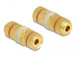 Delock Audio csatlakozókat összekötő adapter installációhoz, piros gyűrűvel (64143) (64143) - flylite