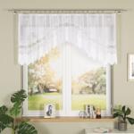 Markizeta MODESTA Marquise függöny, 250x80 cm, fehér, virágos és geometrikus minta (017173/FBL/001/250080/1)