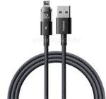 Baseus iPhone 5 / iPod touch 5 / 5S DISPLAY II adatkábel USB - lightning, 100cm, FEKETE (P10382700121-00) (P10382700121-00)