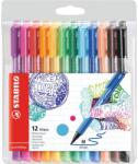 STABILO PointMax Rostirón, 0, 8 mm, 12 szín/szett, Műanyag tok (SW4881201)