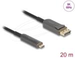 Delock USB Type-C DisplayPort Optikai Kábel 8K 60Hz 40Gbps 20m DL81607 (DL81607)