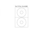 MARKIn Etichete Speciale Adezive Markin A/463 Diametru 117.5MM 200 Bucati Alb (2718)