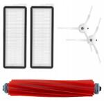 AreoSe Kefék és szűrőkészlet Roborockhoz, AreoSe-hez, főkeféhez, fehér oldalkeféihez, keretes HEPA szűrőkhöz, fehér, 5 darabos (17297086875)