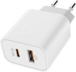 ColorWay AC Charger Power Delivery Port PPS USB (Type-C PD + USB QC3.0) (30W) fehér (CW-CHS037PD-WT)