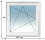 Decco 60x90 Bukó - Nyíló műanyag ablak Decco 71 profil 2 retegű üvegezés