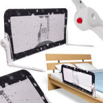 KIK Biztonsági Kapu Korlát Ágyvédő 120 cm, Fekete