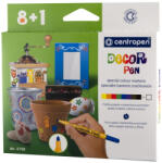 Centropen Markere permanente pentru decor slim 2738 Centropen, 8+1 culori (CE273809)