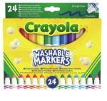 Crayola Crayola: Tompahegyű, lemosható filctoll - 24 db-os (58-6570) - pepita