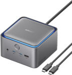 Anker Prime TB5 14 az 1-ben dokkolóállomás, Thunderbolt 5 dokkoló, 120 Gbps adatátvitel, 140 W, akár 8K felbontás TBT 5/4 laptopokhoz, szürke