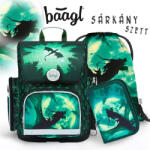 Baagl iskolatáska SZETT fidlock csatos - Sárkány (8595689320300SZ)
