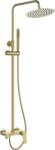INVENA ALONIA zuhanyrendszer kádtöltővel, szálcsiszolt arany AU-70-D09-V (AU-70-D09-V)