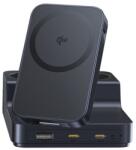 Baseus NOMOS ND11 6in1 hálózati elosztó 4 AC+USB+2 Type-C aljzat 67W, wireless, FEKETE E00078801123-00 (E00078801123-00)