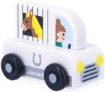 Janod Mașinuță din lemn Janod Cross Roads - Camion cu cai (J05934)