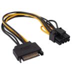 Akyga AK-CA-80 SATA/PCI-Express 6+2-pin adapter cable 0, 15m (AK-CA-80) - pcx
