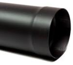  Füstcső Vas fekete 150/0, 5fm-es vastagfalú