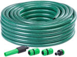 Strend Pro Kerti locsolótömlő, Strend Pro Garden Economic, zöld, 1/2, 10 m, 12 bar, 1 adapter, 2 gyorscsatlakozó, 1 fúvóka, algaálló belső fal, háromrétegű PVC, -5°C és +50°C között hőálló (TC2560023)