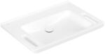 Villeroy & Boch ViCare mosdótál 80x55 cm négyszögletes klasszikus mozgássérülteknek fehér fényes 4A6883R1 (4A6883R1)