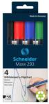Schneider Marker pentru tablă albă Schneider Maxx 293 - set de 4