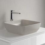Villeroy & Boch Lavoar pe blat, patrat, CeramicPlus, 41 cm, migdala mat (Almond), Villeroy & Boch Artis 417841AM 417841AM (417841AM)