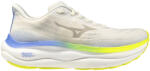 Mizuno Wave Sky 9 Snow White/Silver Birch/Ultramarine Női futócipő UK 8 Férfi futócipő