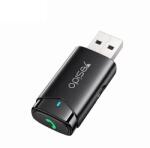 YESIDO - Vezeték nélküli Aux autós vevő (YAU40) - Kihangosító hívás, HD hangminőség - Fekete (KF2314251)