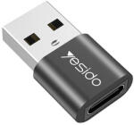 Yesido - OTG adapter (GS09) - USB Type-C-hez, Plug & Play, 5 Gbps - fekete (KF235526)
