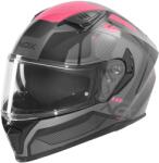 NOX Cască integrală pentru motocicletă NOX N402 Mentor negru-roz (AIM140-2797)