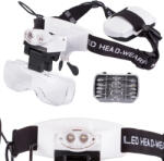  Fejpántos nagyító 2 db LED-del és 3.5x nagyítással (v09135)