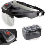  Professzionális fejre szerelhető nagyító led világítással (v9066)