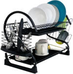 Ruhhy kétszintes edényszárító fekete 24634 (5900779953369)