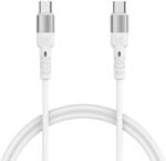 Kábel: Forever Core - Type-C (USB-C) / Type-C (USB-C) fehér kábel, 2m, 100W
