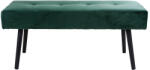House Nordic Ülőpad, bársonyos szövet és fém lábak, sötétzöld (HN1401004)